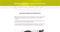 Desktop Screenshot of belmontchiropractic.org