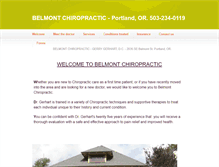 Tablet Screenshot of belmontchiropractic.org